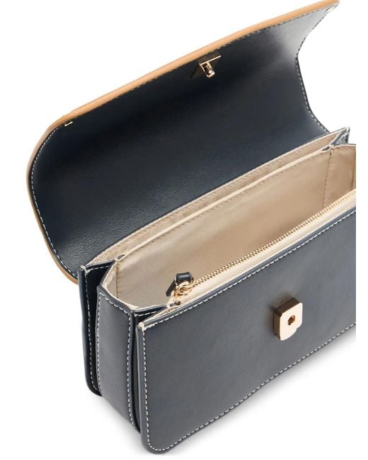 Liu Jo Blue Small Jacquard Denim Crossbody Bag