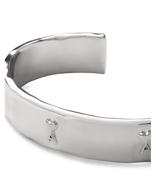 AMI Gray Bracelet En Laiton Martelé Ami De Cœur