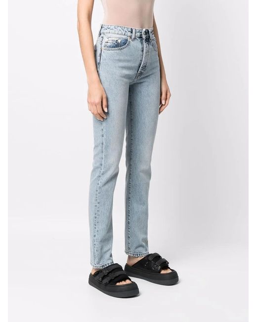 Eytys Blue Solstice Straight Leg Jeans