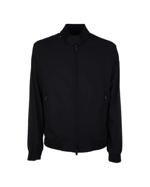 Corneliani Black Zip-Up Jacket for men