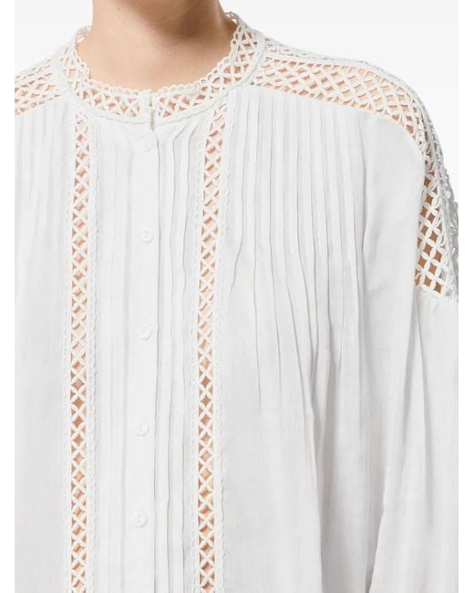 Isabel Marant White Haut Polda