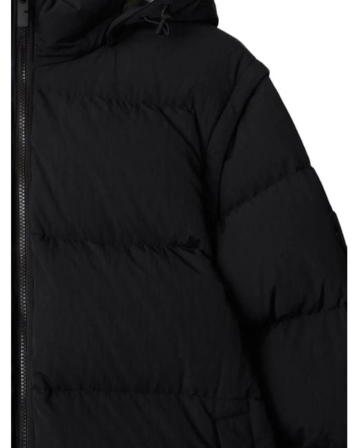 Detachable Sleeve Nylon Puffer Jacket Burberry pour homme en coloris Black