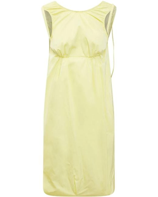 Sportmax Yellow Sleeveless Midi Dress