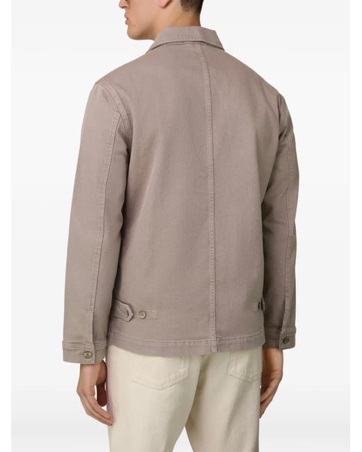 Boggi Gray Buttoned Shirt Jacket for men