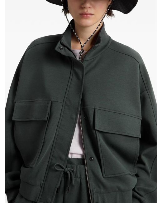 Woolrich Green Interlock Zipped Sweatshirt