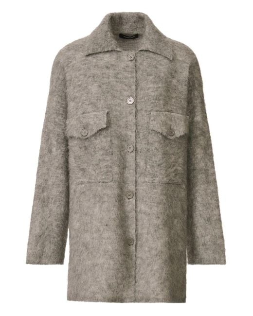 Cardigan Con Bottoni di Fabiana Filippi in Gray