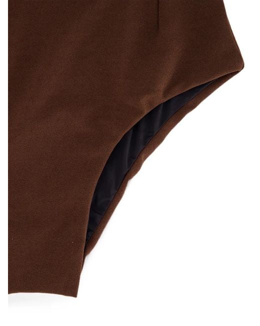 Haight Brown Gabi Square-Neck Swimsuit