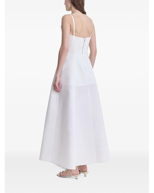 FFORME White Neneh Square-Neck Dress