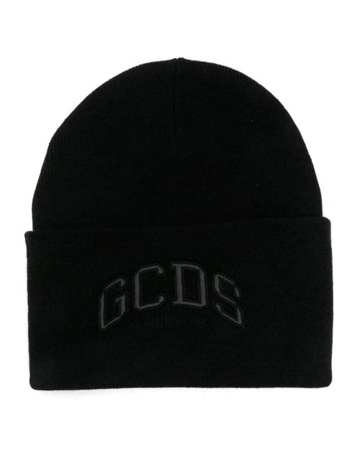Gcds Black Lounge Logo Beanie