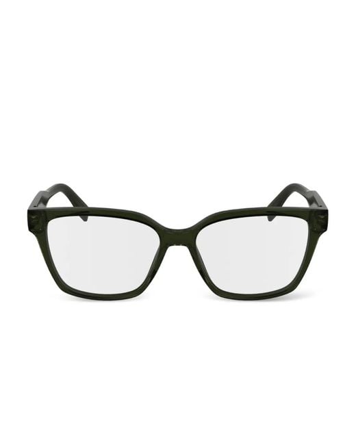 Lacoste Green Brille Mit Eckigem Gestell