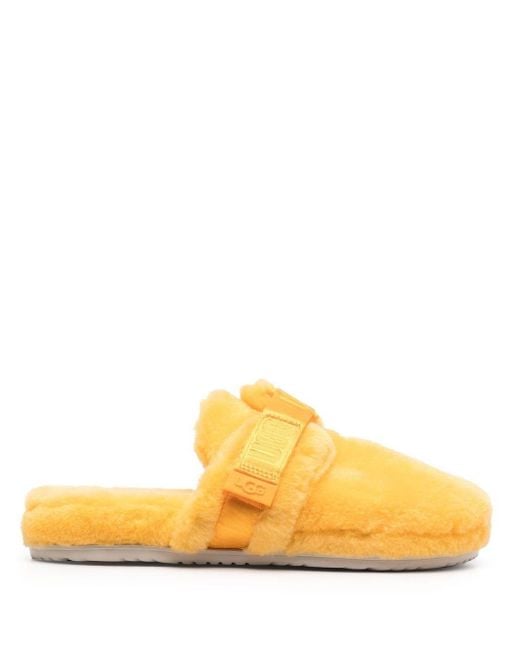 UGG Fluff It Wool-blend Slippers in Yellow for Men | Lyst