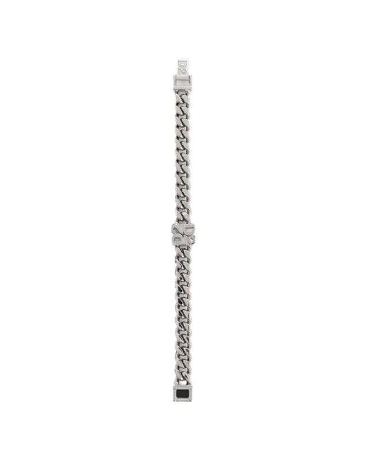 DSquared² Metallic D2-Upside-Down Armlet for men