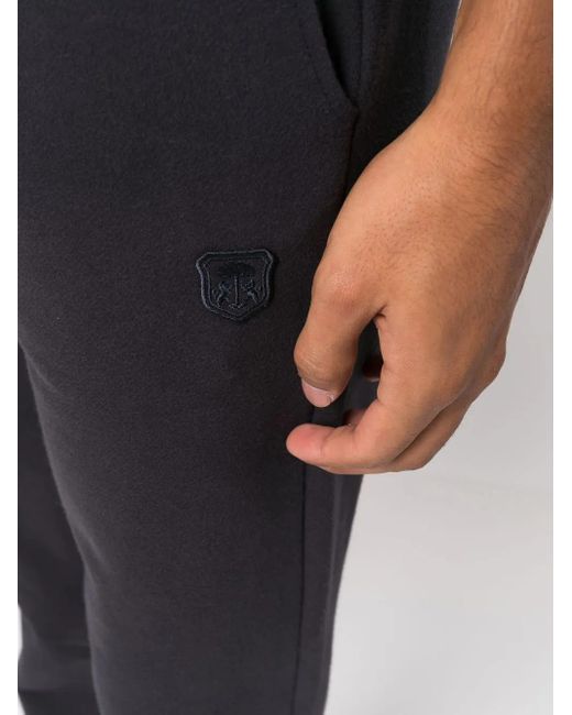 Corneliani Blue Drawstring Slim-Cut Trousers for men