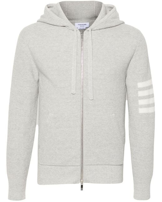 Men's waffle knit zip hoodie hotsell
