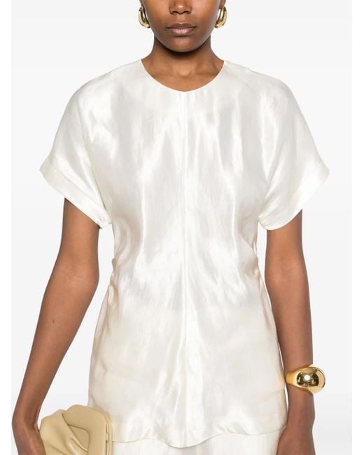 Loulou de Saison White Pero Blouse