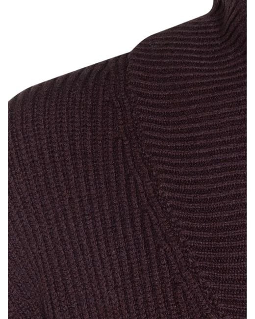 Eleventy Purple Shawl-Collar Cardigan for men