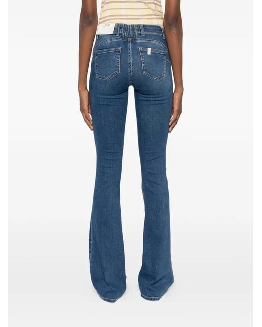 Liu Jo Blue Stretch Flared Jeans