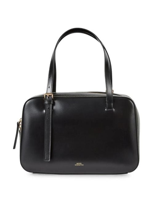 A.P.C. Black Virginie Box Bag for men