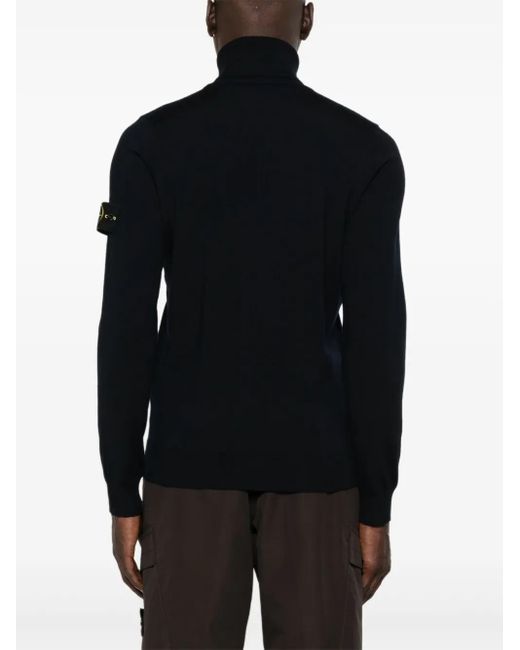 Stone Island Black Sweater for men