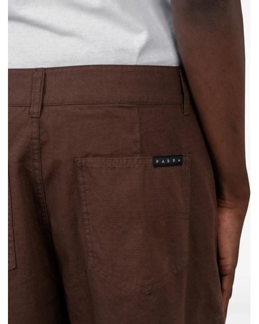 by Parra Brown Stuff Ripstop Cargo Pants for men