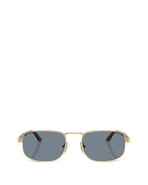 Persol Blue Rectangle-Frame Sunglasses