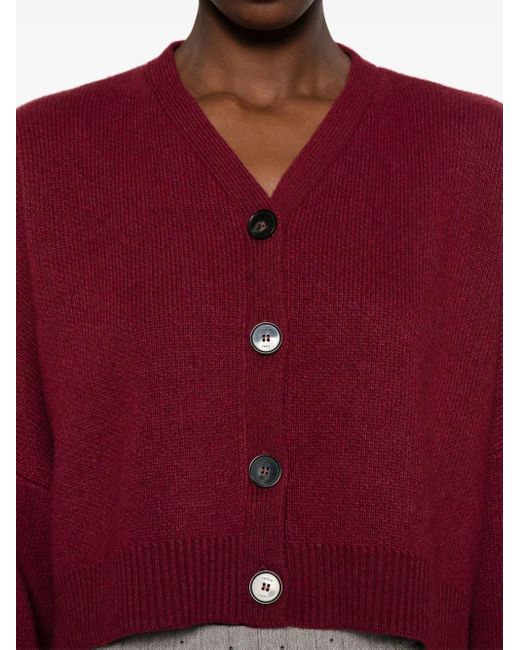 Maje Red Klassischer Cropped-Cardigan