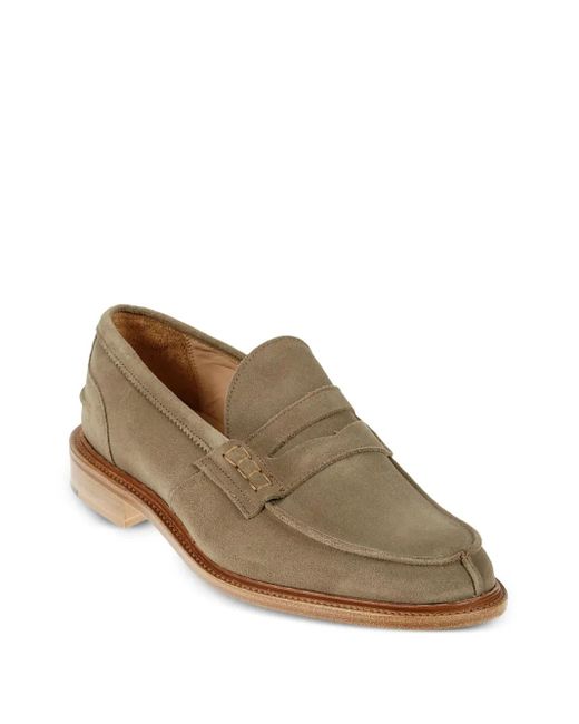 Tricker's Brown Suede Loafers for men