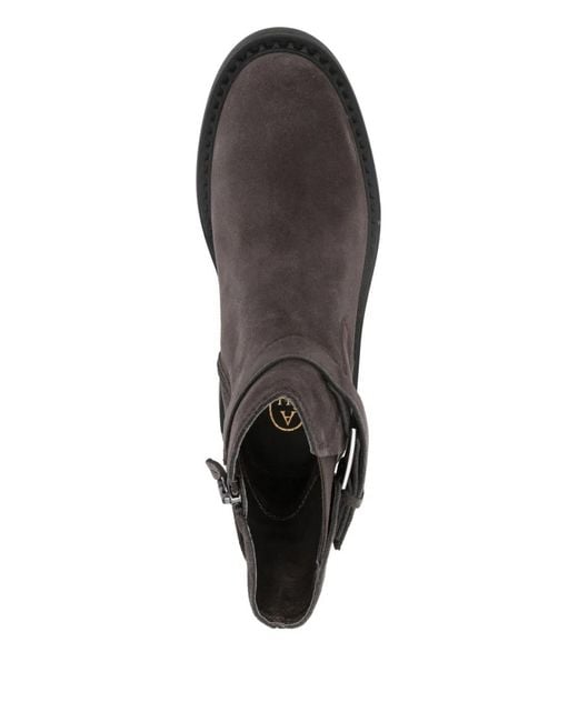 Ash Brown 35Mm Buckle Strap Boots