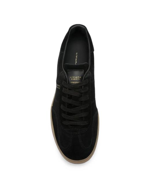 Liviana Conti Black Logo-Print Sneakers