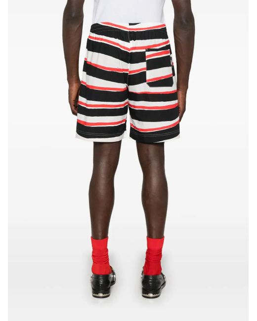Short À Rayures MSGM pour homme en coloris Black