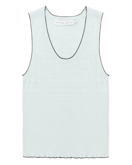 Haut Nervuré À Ourlet Festonné Proenza Schouler en coloris Blue