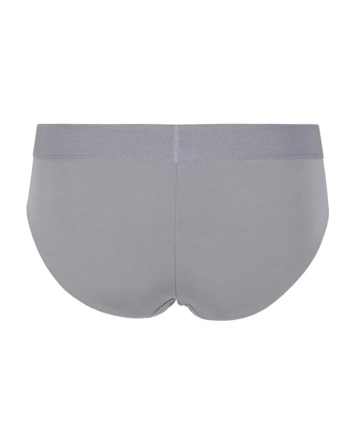 Tom Ford Gray Logo-Waistband Briefs