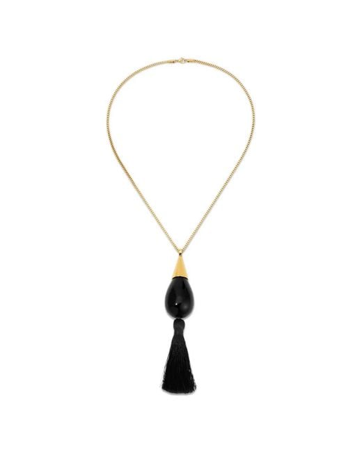 Heaven Mayhem White Marlowe Tassel Necklace