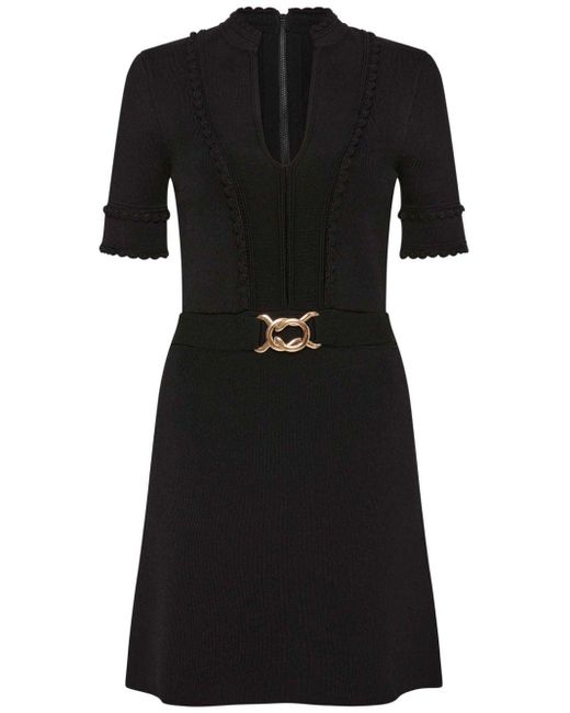 Rebecca Vallance Gebreide Mini-jurk in het Black