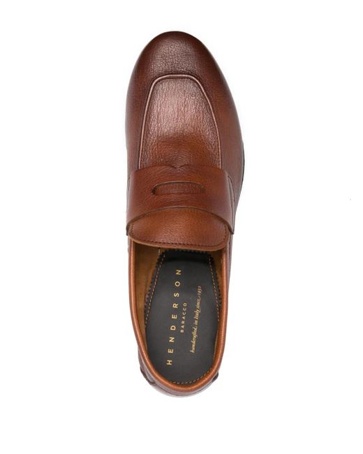 Henderson Loafer Aus Strukturiertem Leder in Brown für Herren