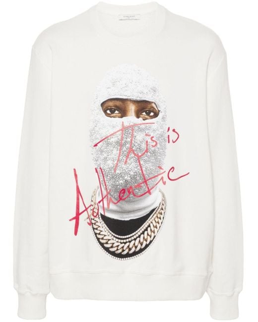 Ih Nom Uh Nit Sweatshirt mit grafischem Print in White für Herren
