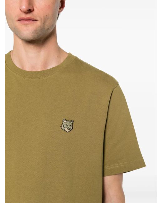 Maison Kitsuné Green Fox Patch T-Shirt for men