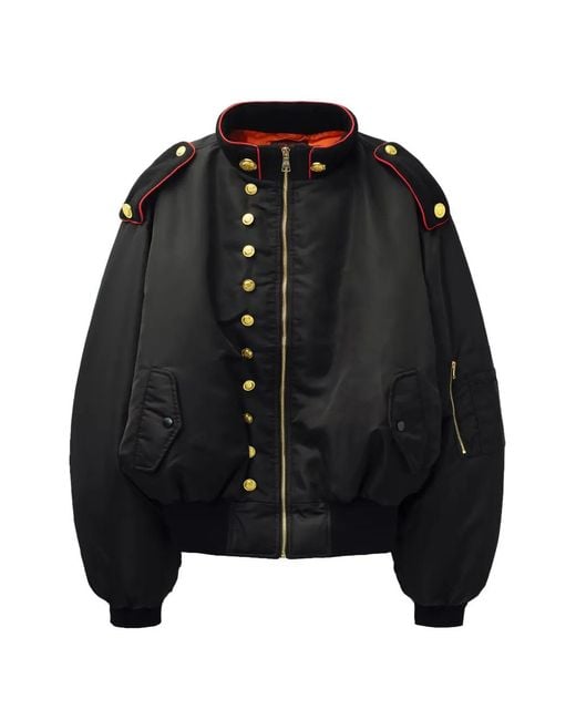 PRAYING Black Zip-Up High-Neck Bomber Jacket