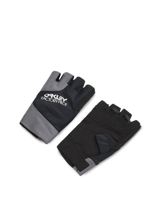 Oakley Black Factory Pilot Fingerless Gloves for men