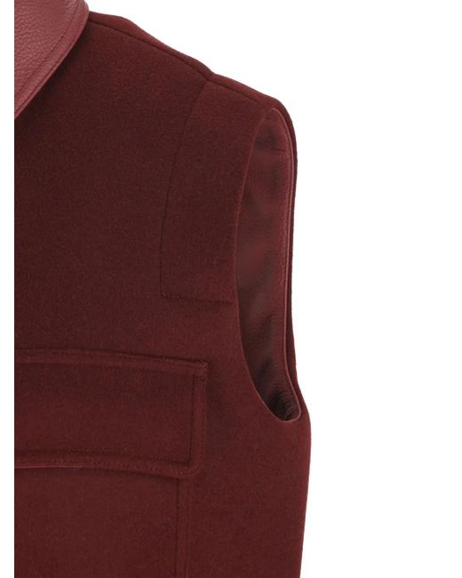 Max Mara Purple Pocket Collared Coat