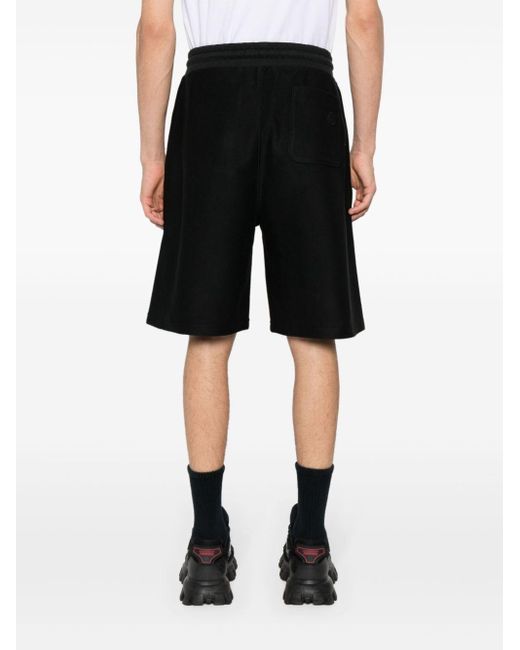 Short de sport à logo embossé Moncler pour homme en coloris Black