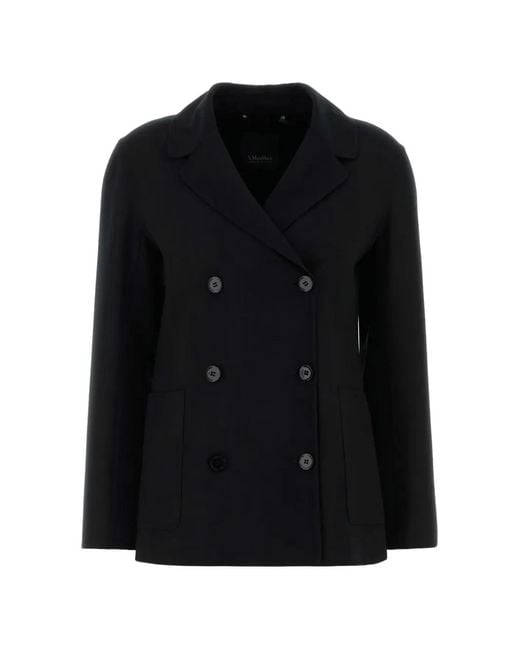 Max Mara Black Double-Breasted Blazer