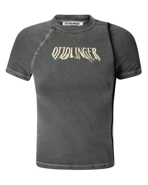 OTTOLINGER Black Logo-Print T-Shirt