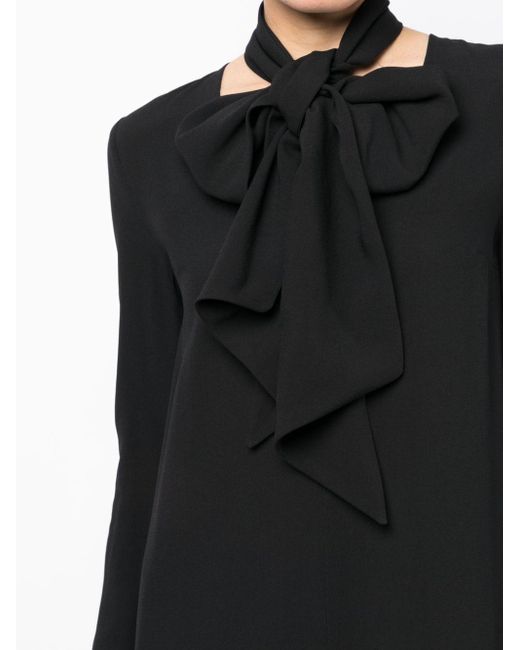Robe courte à manches longues Nina Ricci en coloris Black