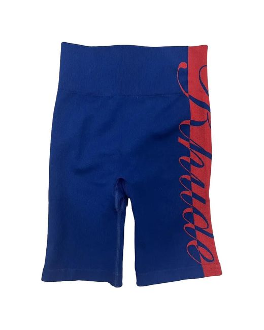 Rhude Blue Biker-Shorts