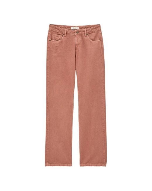 Ba&sh Pink Vana Straight-Leg Jeans