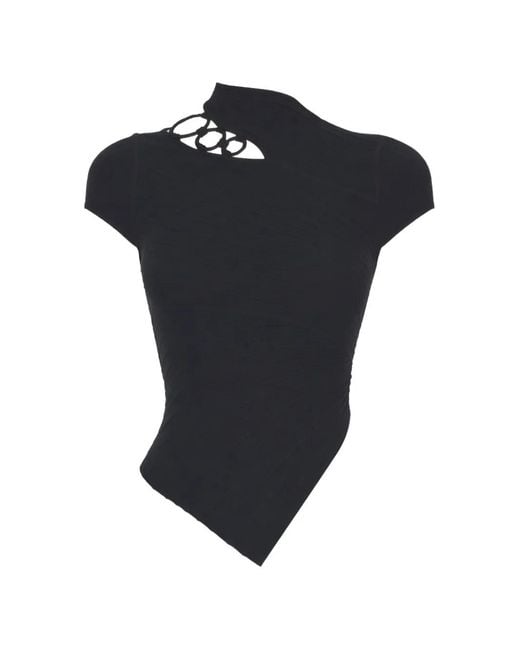 Cult Gaia Black Nessi Cut-Out Top
