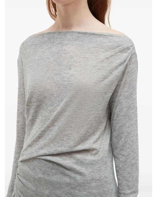 B+ AB Gray Ruffled Mini Skirt
