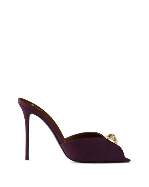 Giuseppe Zanotti Purple Intriigo Cocktail Sandals 105