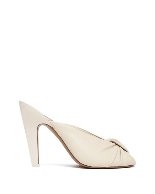 Chloé White Suzie Knotted Sandals